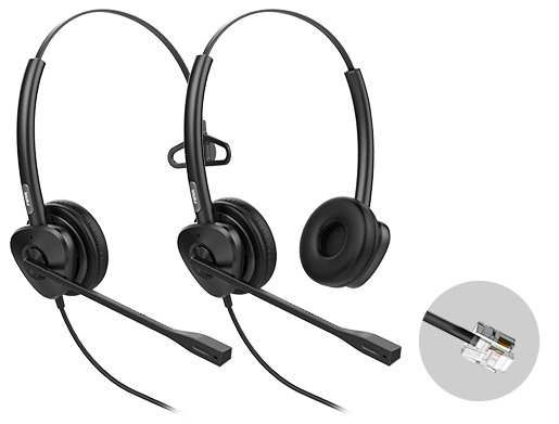 HT302 binaural QD - RJ9